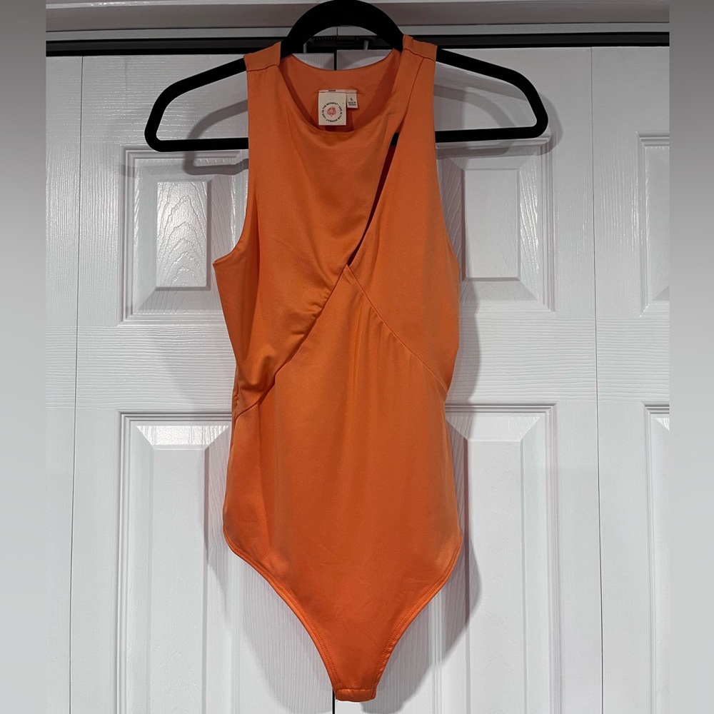 Orange Live In the Moment Bodysuit